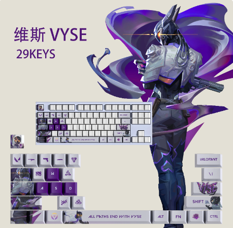 Valorant Vyse 29 KeyCaps